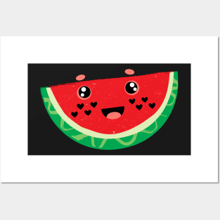 Hello Summer Cute Colorful Watermelon Posters and Art